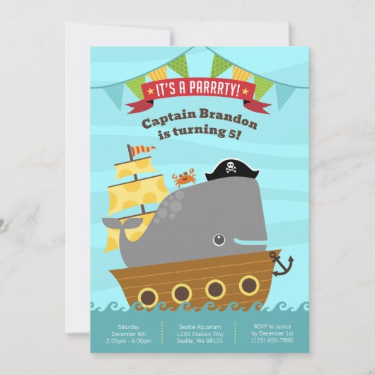 Boy Birthday Einladungen (Vorderseite)