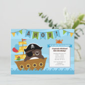 Boy Birthday Einladungen (Stehend Vorderseite)