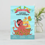 Boy Birthday Einladungen (Stehend Vorderseite)