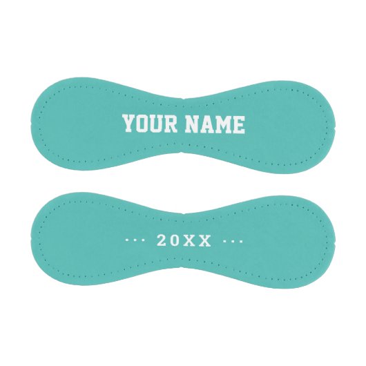 Boy Birthday gift idea custom name text turquoise Baseball (Paneele)