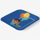 Boy Birthday Party (afroamerikanisch) Pappteller (Gewinkelt)