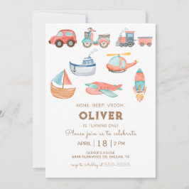 Boy Birthday Party Einladung