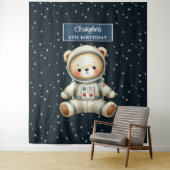 Boy Birthday Party Tapestry mit Space Bär Wandteppich (Beispiel)