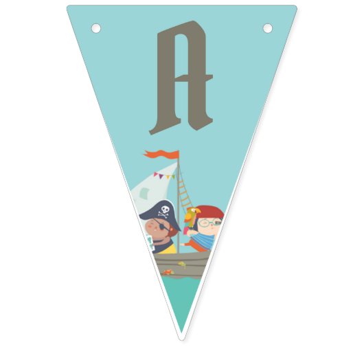 Boy Birthday - Pirate - Banner auf der Jagd (Dritte Fahne)