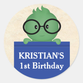 Boy Birthday Runder Aufkleber