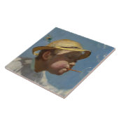 Boy Blowbles (von Paul Peel) Fliese (Seite)