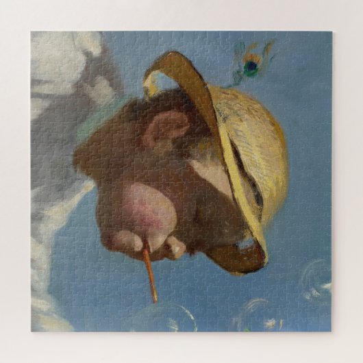 Boy Blowbles (von Paul Peel) Puzzle (Horizontal)