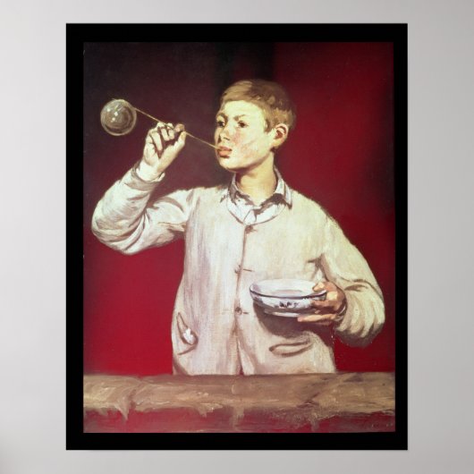 Boy Blowing Bubbles, 1867-69 Poster (Vorne)