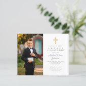 Boy Blue Budget Cross Foto erste Kommune (Stehend Vorderseite)