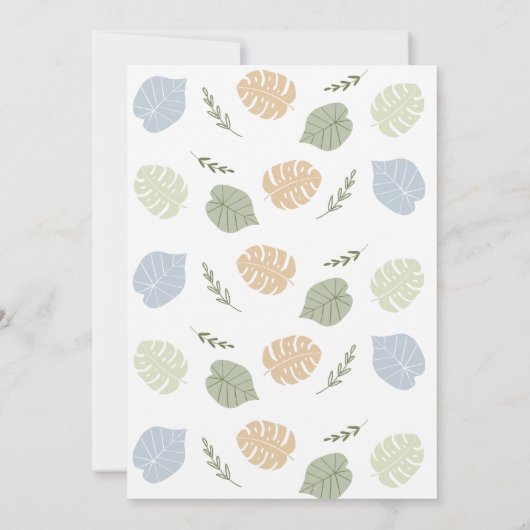 Boy Blue Dinosaur 2. Geburtstag Einladung (Rückseite)