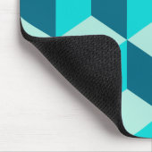 Boy Blue Gebäude Blocks Nahtloses Muster Mousepad (Ecke)
