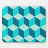 Boy Blue Gebäude Blocks Nahtloses Muster Mousepad (Vorne)