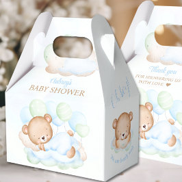 Boy Blue Green Bear Baby Showbox Geschenkschachtel