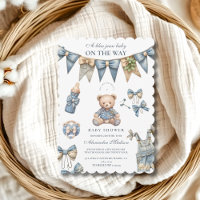 Boy Blue Jean Baby Denim Baby Shower