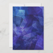 Boy Blue Lila 10. Geburtstag Einladung (Rückseite)