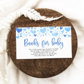 Boy Blue Sweetheart Baby Shower Books for Baby Begleitkarte