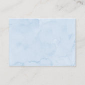 Boy Blue Teddy Bear Babydusche Buchanfrage Begleitkarte (Rückseite)