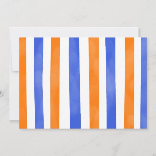 Boy Blue und Orange Dart Gun Foto Einladung (Rückseite)