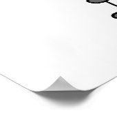 Boy Blue Uniform Stick Figure Soccer Player Gifts Poster (Ecke)