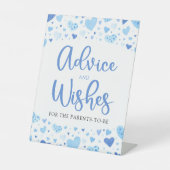 Boy Blue Valentine Baby Duschberatung und Wünsche Sockelschild (Vorderseite)