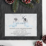 Boy Blue Winter Christmas Baby Shower Animals Einladung<br><div class="desc">Dieses Design kann in dem Bereich personalisiert werden, der durch das Ändern des Fotos und/oder Textes zur Verfügung gestellt wird. Sie können auch angepasst werden, indem Sie auf Vorlage personalisieren klicken und dann auf die Schaltfläche klicken, um weitere Optionen anzupassen, um die Hintergrundfarbe zu löschen oder zu ändern, Text hinzuzufügen,...</div>