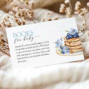 Boy Blueberry Pancake Baby Brunch Babydusche Begleitkarte