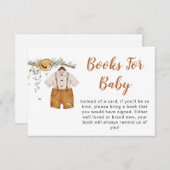 Boy Boho Football Books for Baby Shooter Begleitkarte (Vorne/Hinten)