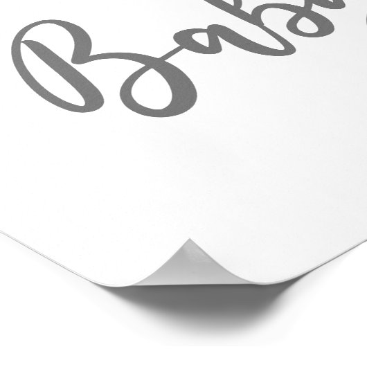 Boy Boho Rainbow Baby Dusche Begrüßungszeichen Poster (Ecke)