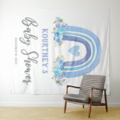 Boy Boho Rainbow Baby Shower Wandteppich (Beispiel (Horizontal))