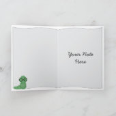 Boy Bookworm Vielen Dank Karte (Innenseite)