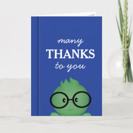 Boy Bookworm Vielen Dank Karte