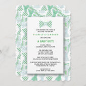 BOY BOW KRAWATTE Kinderdusche Einladung BOWTIE BOW (Vorne/Hinten)