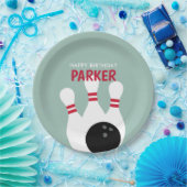 Boy Bowling Birthday Party Pappteller (Party)
