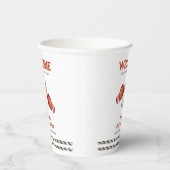 Boy Boxing Little Champion Baby Shower Welcome Pappbecher (Rechts)