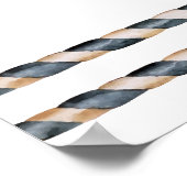 Boy Boxing Little Champion Baby Shower Welcome Poster (Ecke)