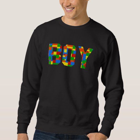Boy Brick Builder blockt Master Builder Sweatshirt (Vorderseite)