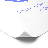 Boy Bunny Geburtstagsposter Poster (Ecke)