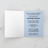 Boy Bunny Umbrella Twins Einladung (Innenseite)