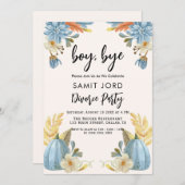 Boy Bye Scheidung Party Einladung (Vorne/Hinten)