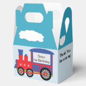 Boy Choo Choo Train Birthday Geschenkschachtel (Geöffnet)