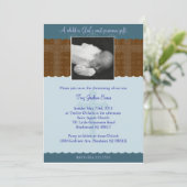 Boy Christening/Taufe Einladung (Stehend Vorderseite)