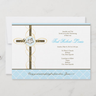 Boy Christening/Taufe Einladung