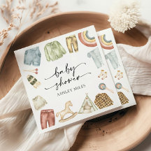 Boy Clothes Babydusche Napkins