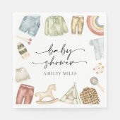 Boy Clothes Babydusche Napkins Serviette (Vorderseite)