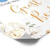 Boy Clothes Pumpkin Fall Baby Shower Gästebuch (Ecke)