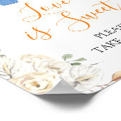 Boy Clothes Pumpkin Fall Kinderdusche Liebe ist sü Poster (Ecke)