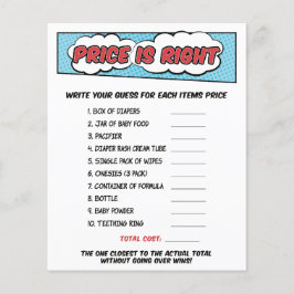 Boy Comic Book Superhero Kinderdusche Preisspiel