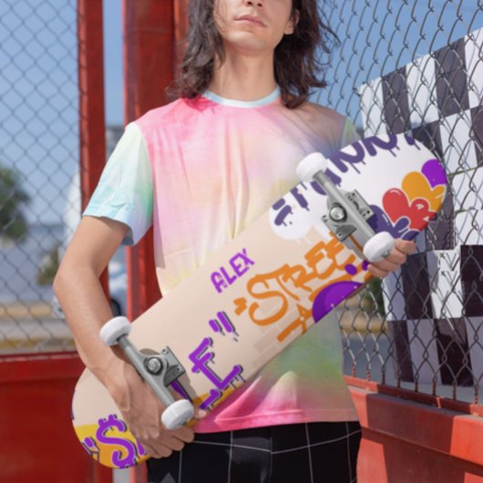 Boy Comic Pop Art Skateboard