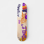Boy Comic Pop Art Skateboard (Vorne)