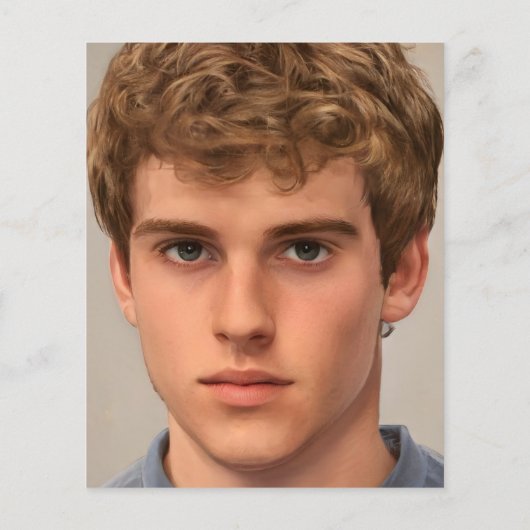 Boy Confirmation Blue Silver Budget Danke Karte (Rückseite)